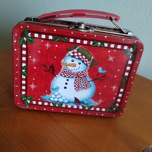 Christmas's metal mini lunch box